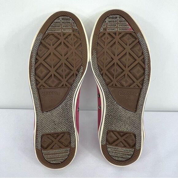 Converse Chuck Taylor All Star Port Red Washed Canvas Low Tops Mens 9 Womens 11 - Picture 9 of 10